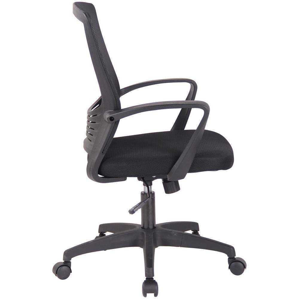 Poltrona Ufficio Kampen in Rete I Sedia Studio Ragazzi con Ruote E Braccioli Regolabile E Girevole A 360° I Poltrona Pc Direzionale Nero / Nero - Foto 2