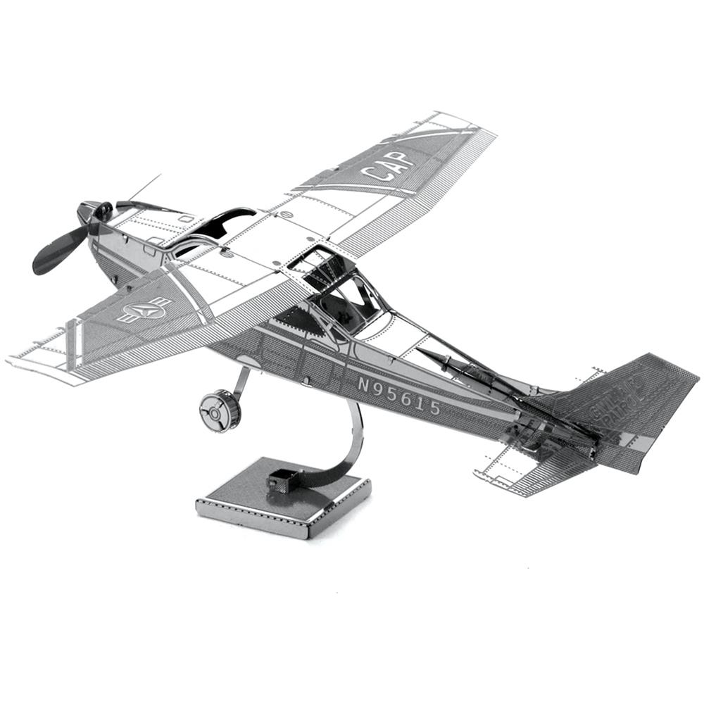 Metal Earth Cessna Skyhawk 172 Puzzle Di Metallo 3d - Foto 4