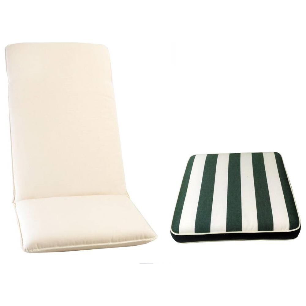 Cuscino Per Sdraio Tropea Saponetta 9188b - Rigato Verde - Foto 1