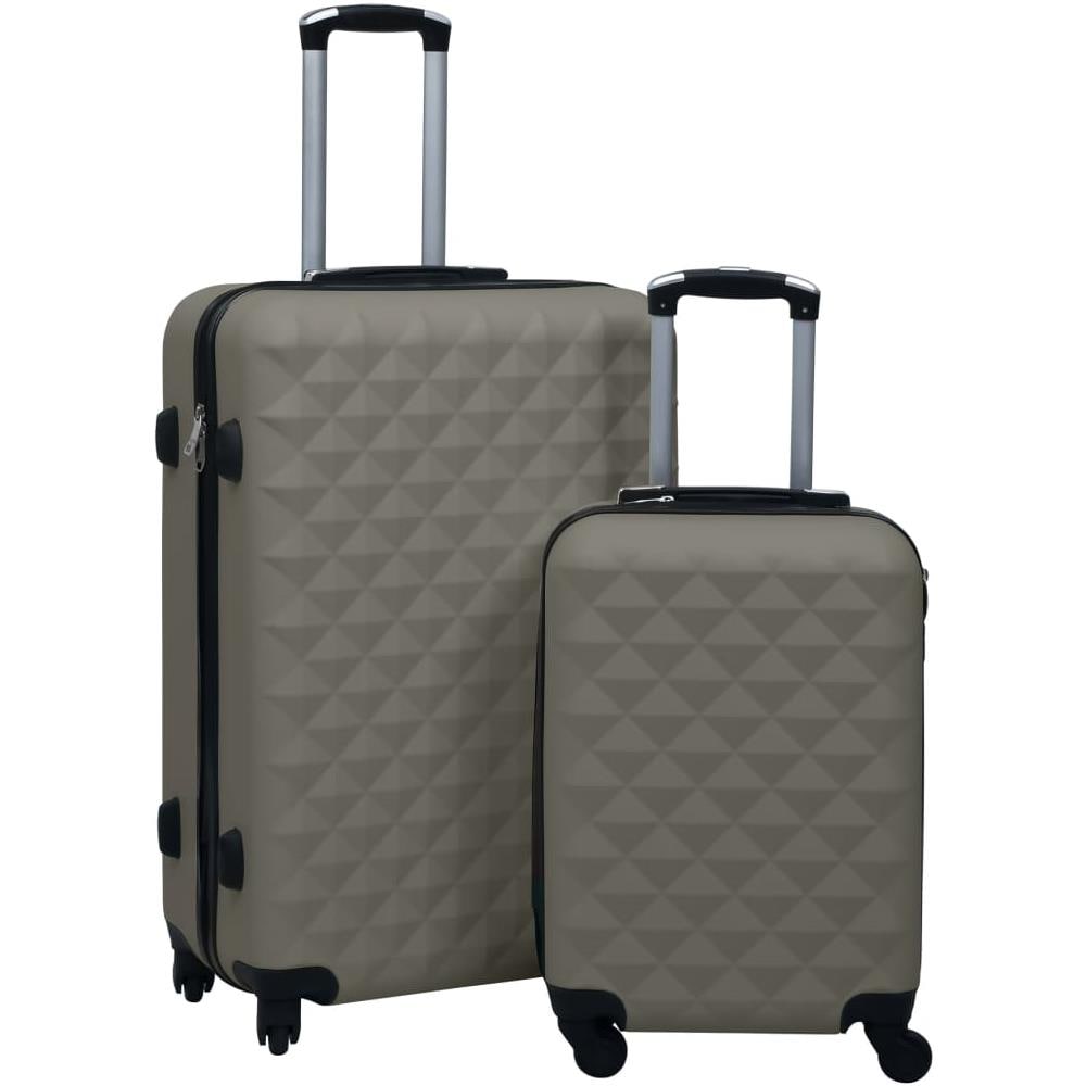 vidaXL Set Trolley a Custodia Rigida 3 pz Oro Rosa in ABS vidaXL Set Trolley a Custodia Rigida 3 pz Oro Rosa in ABS