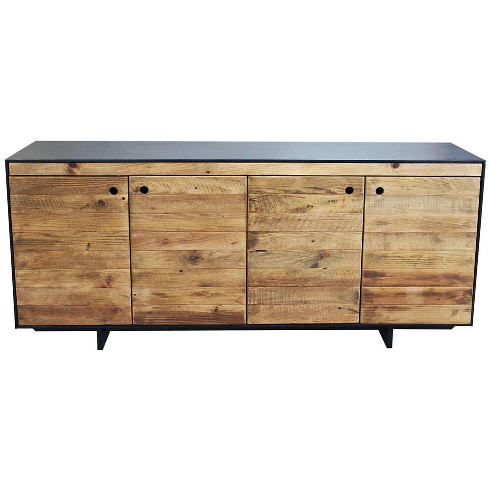 Pinus Black - Madia 4 Ante In Pino Riciclato - Foto 4