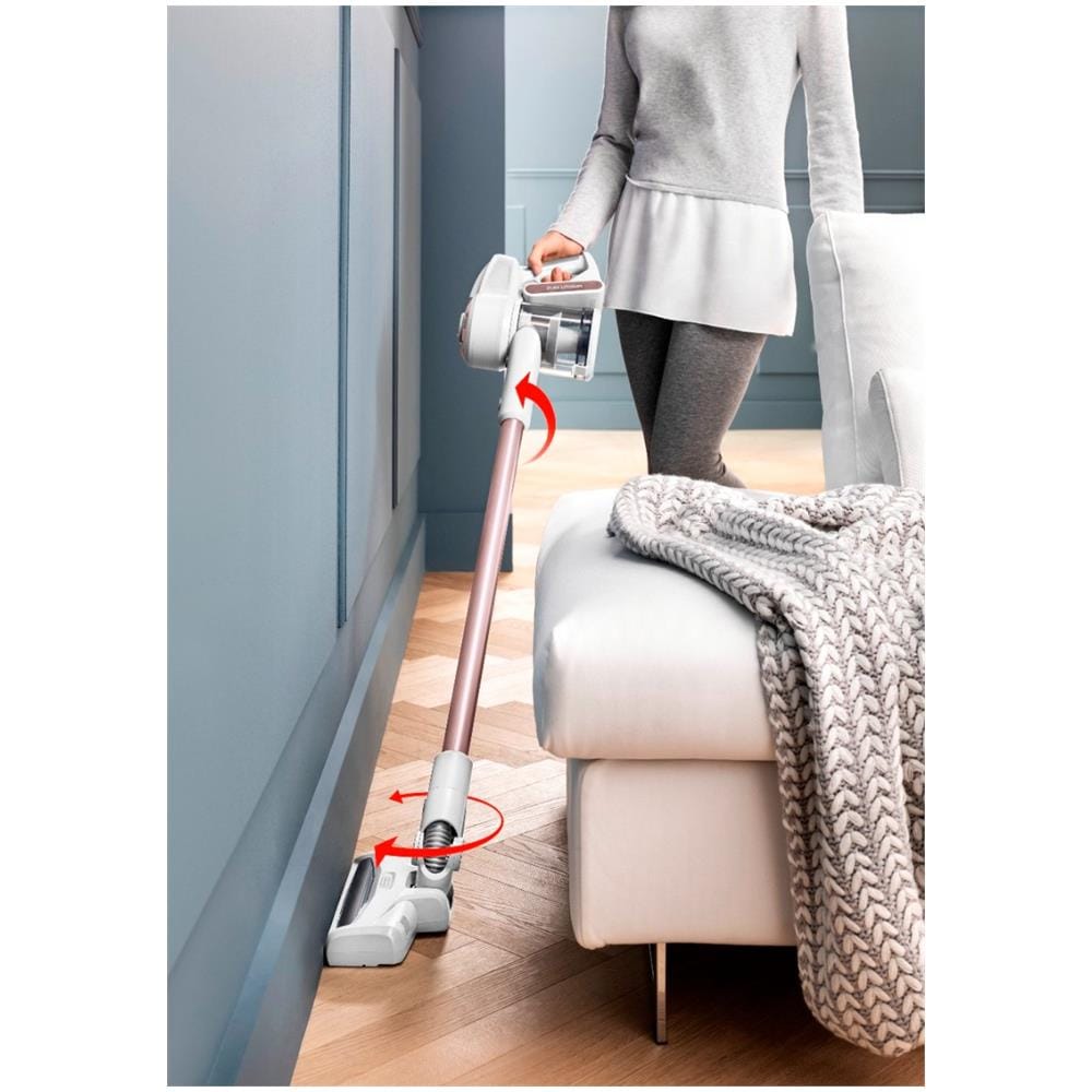 DE LONGHI - Colombina Evo 2in1 Scopa Ricaricabile senza Sacco Potenza 400 W  Colore Bianco / Rosa - ePRICE