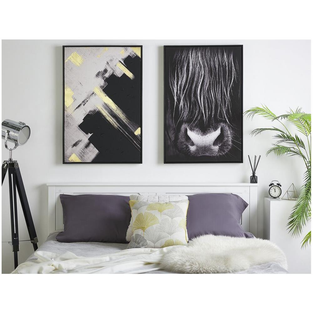 Quadro Su Tela Nera Con Cornice 63 X 93 Cm Galeata - Foto 2