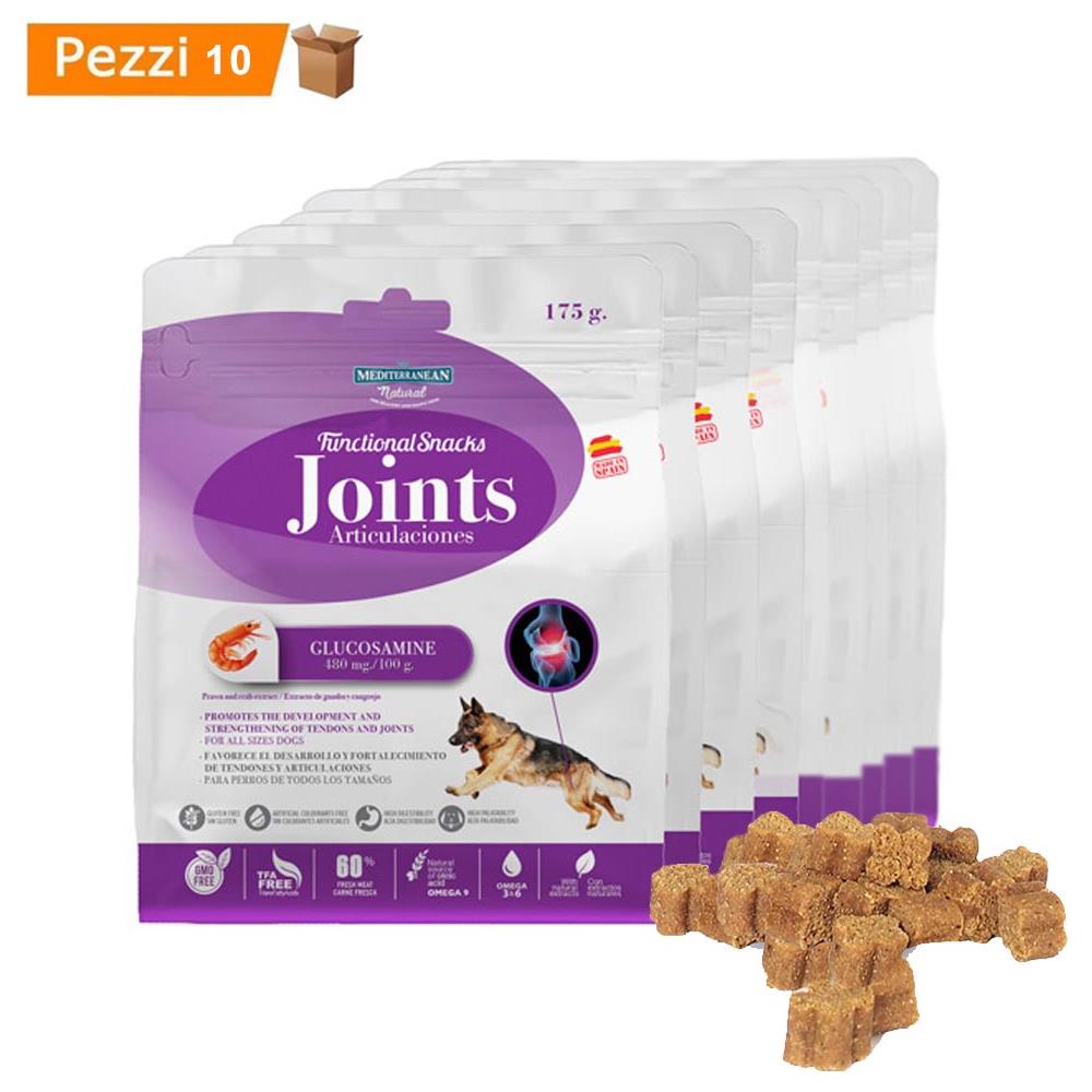 Multipack Da 10 Pz Snack Funzionali Per Cani Mediterranean Natural Tendini E Articolazioni 175 Gr - Foto 1