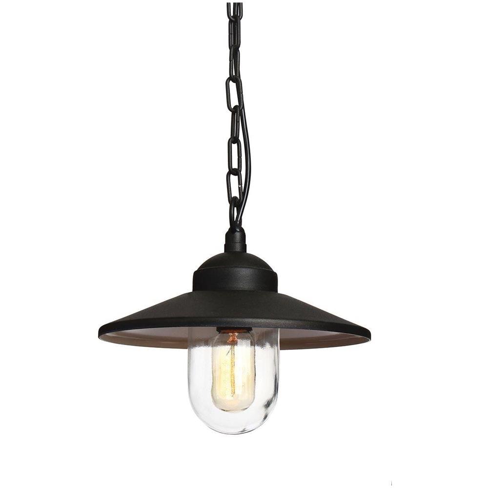 Lanterna A Catena Da Soffitto Da Esterno 1 Luce Nera Ip44, E27 - Foto 1