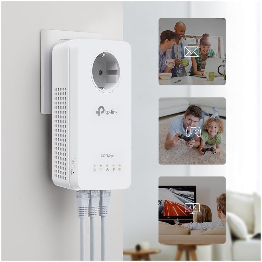 TL-WPA8631P KIT adattatore di rete PowerLine 300 Mbit /s Collegamento ethernet LAN Wi-Fi Bianco 2 pz - Foto 3