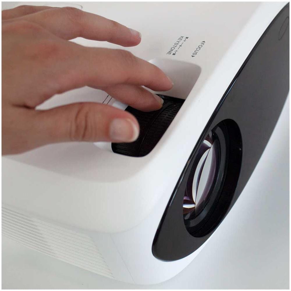 Videoproiettore Portatile LCD Picasso Full HD (1920x1080) 9000 Lumen Contrasto 3000:1 260 ANSI lumens Wi-Fi Bluetooth Altoparlante Integrato da 5 Watt Telecomando e Telo di Proiezione Inclusi - Foto 2