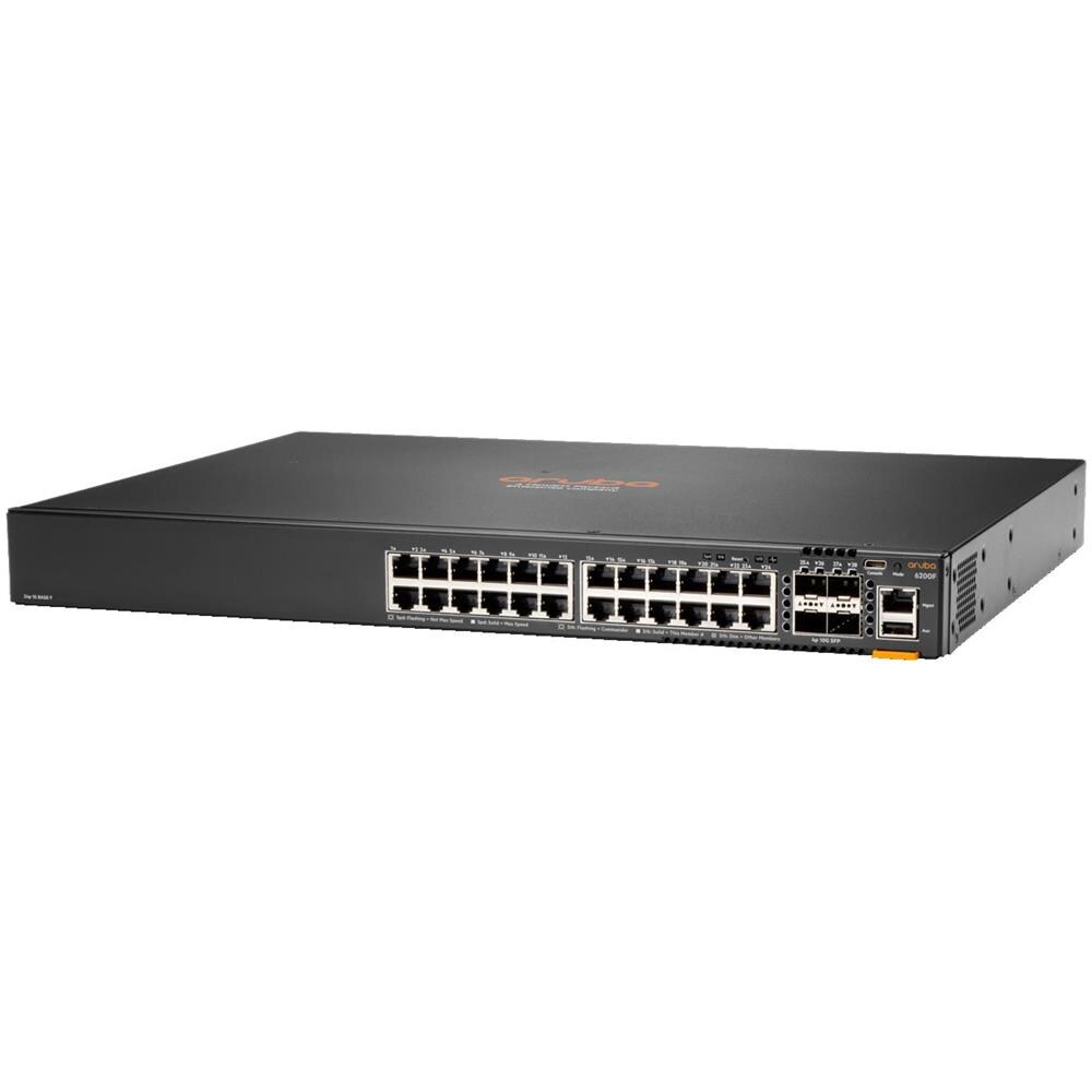 Switch 6200F 24G Class4 PoE 4SFP+ 370W Gestito L3 Gigabit Ethernet (10/100/1000) (PoE) 1U RJ-45: 24 Nero - Foto 2