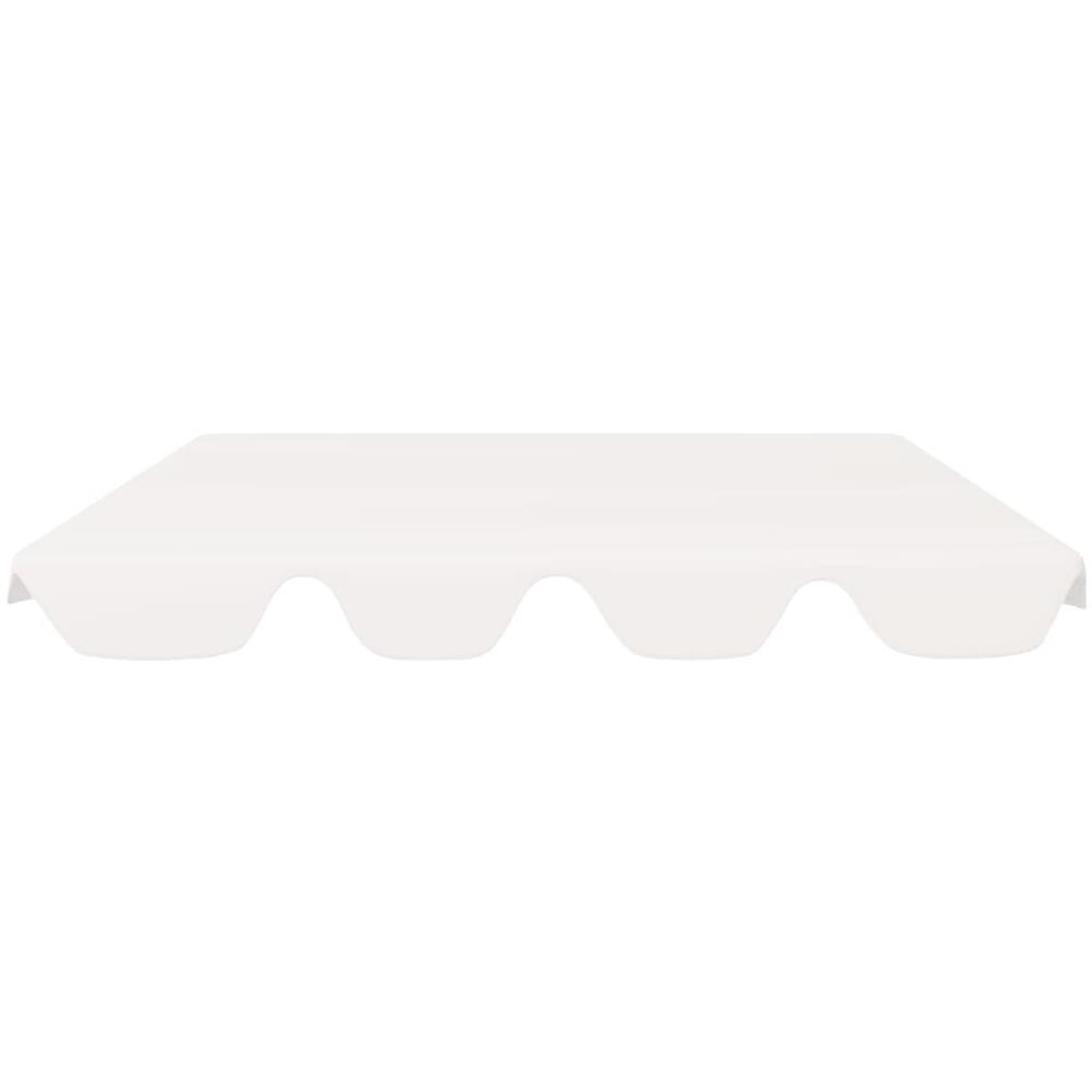 Baldacchino per Dondolo Giardino Bianco 150/130x105/70 cm - Foto 2