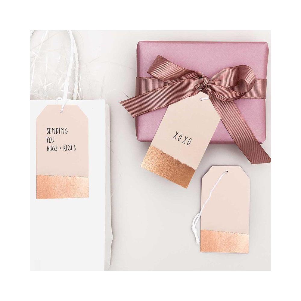 24 Etichette Appese Dorate & Rosa - Foto 2