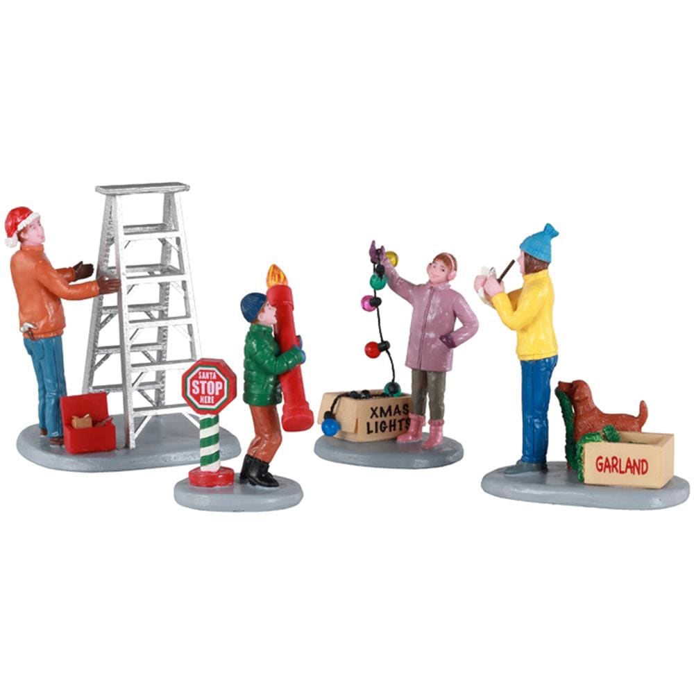 Getting Ready To Decorate Lemax Decorazione Natale Multicolore - Foto 1