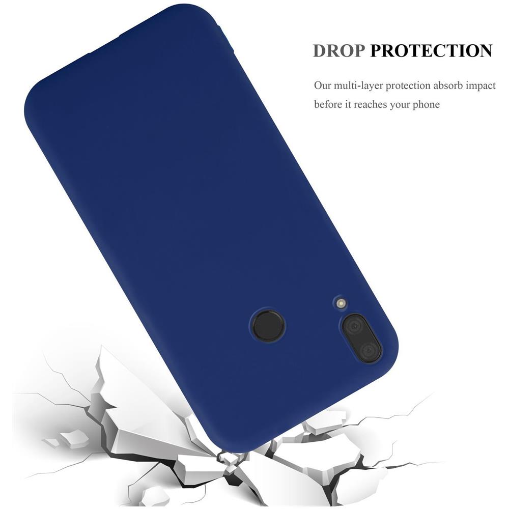 Custodia Compatibile Con Huawei Y7 2019 / Y7 Prime 2019 In Candy Blu Scuro - Coperchio Protettivo In Silicone Tpu Flessibile - Foto 8