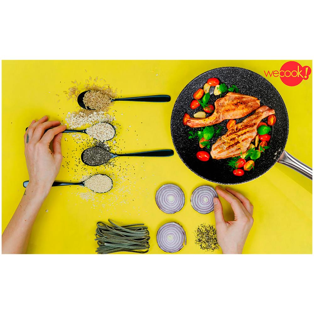 Professional Padella, 32cm Induzione, Antiaderente Ecologico Senza Pfoa, Alluminio Forgiato Rame - Foto 6