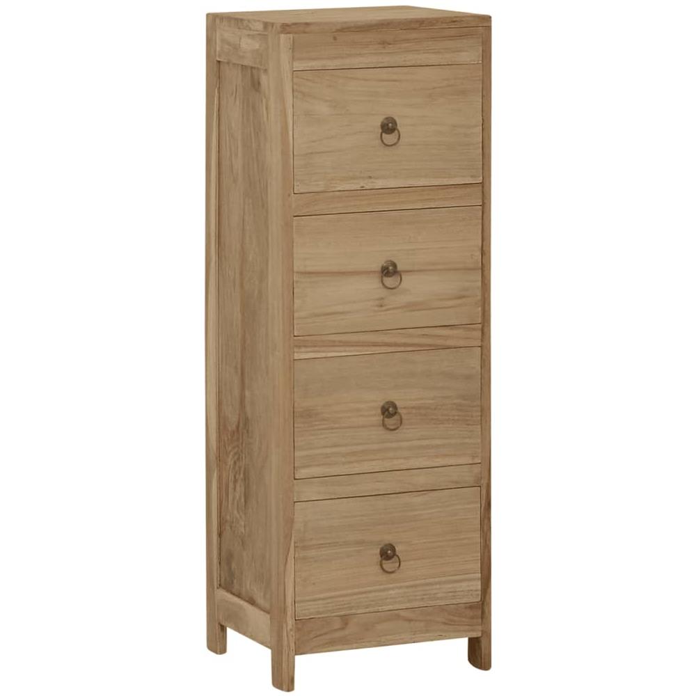 Cassettiera 30x30x90 Cm In Legno Massello Di Teak - Foto 1