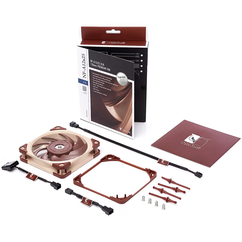 Ventola PC NF A12x25 ULN Diametro 12 cm Colore Beige / Marrone - Foto 3