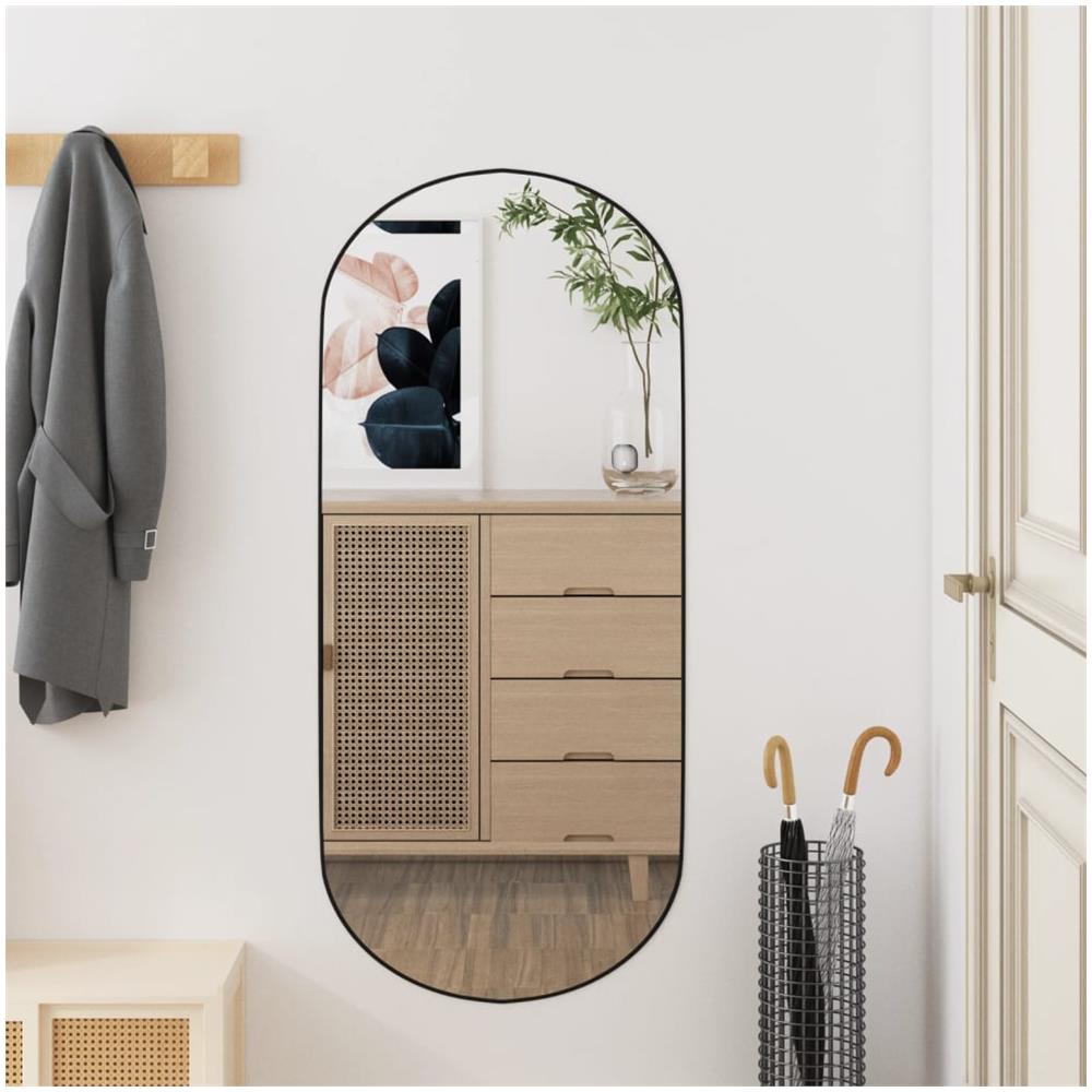 Specchio Da Parete 35x80 Cm Vetro Ovale - Foto 1