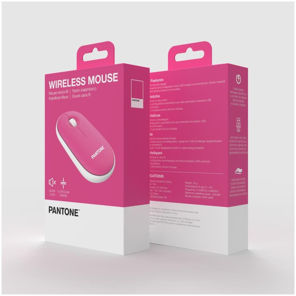 MOUSE CON DONGLE PINK - Foto 2