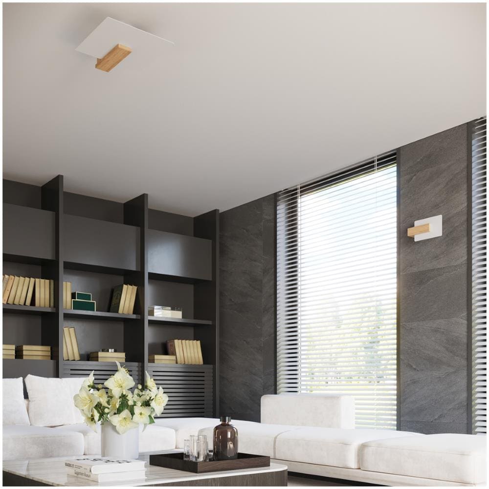 Sollux Lighting Lampada Da Parete Lappo In Legno Naturale Sl.1094 - Scandinavo Lampade Da Parete Legno Naturale 30.5x16x12 Cm - Foto 1