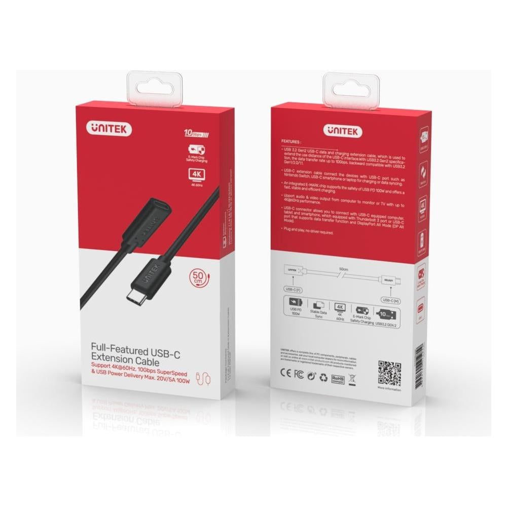 C14086BK cavo USB 0,5 m USB 3.2 Gen 2 (3.1 Gen 2) USB C Nero - Foto 4