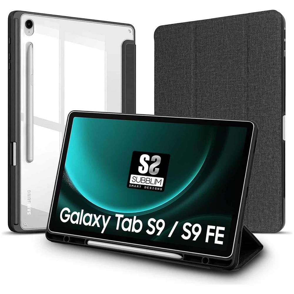 SUBCST-5SC500 custodia per tablet 27,7 cm (10.9") Custodia a libro Nero, Trasparente - Foto 1