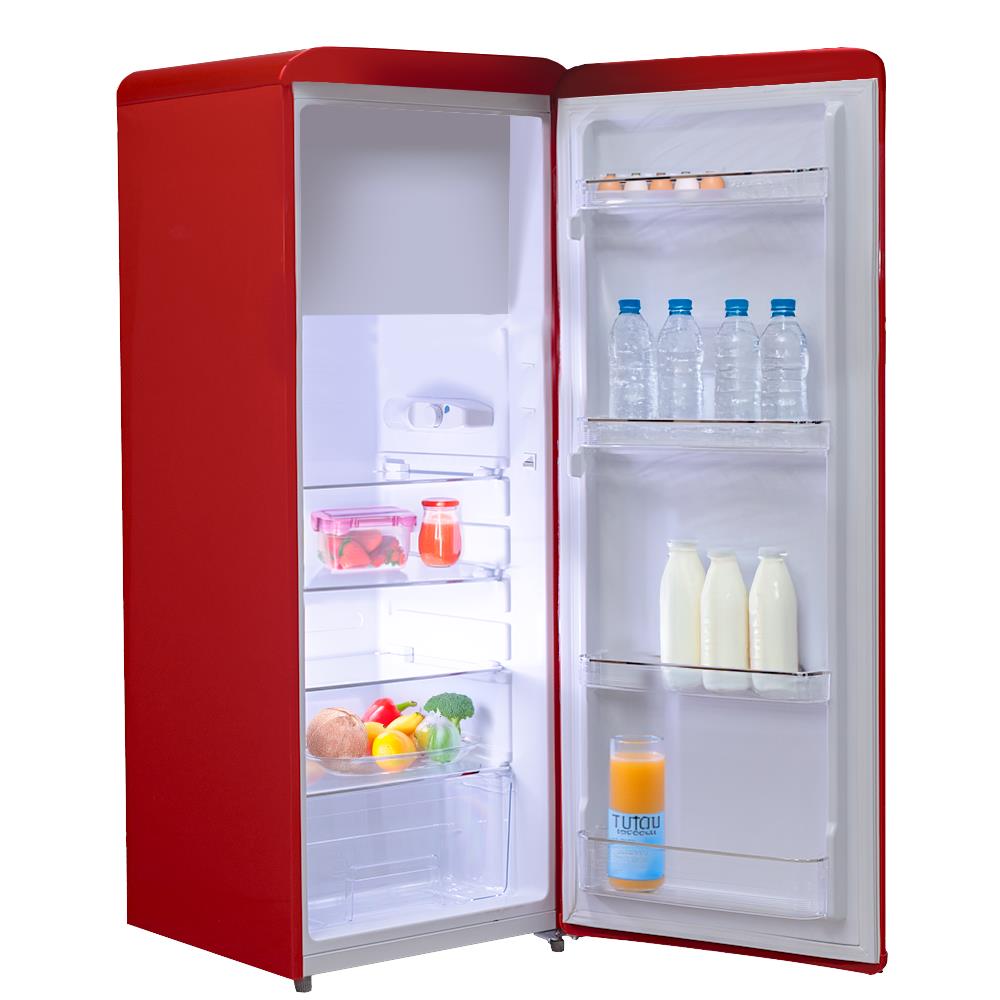 Frigorifero Singola Porta Ventilato 240 Litri Colore Rosso Mambo2401r - Foto 5