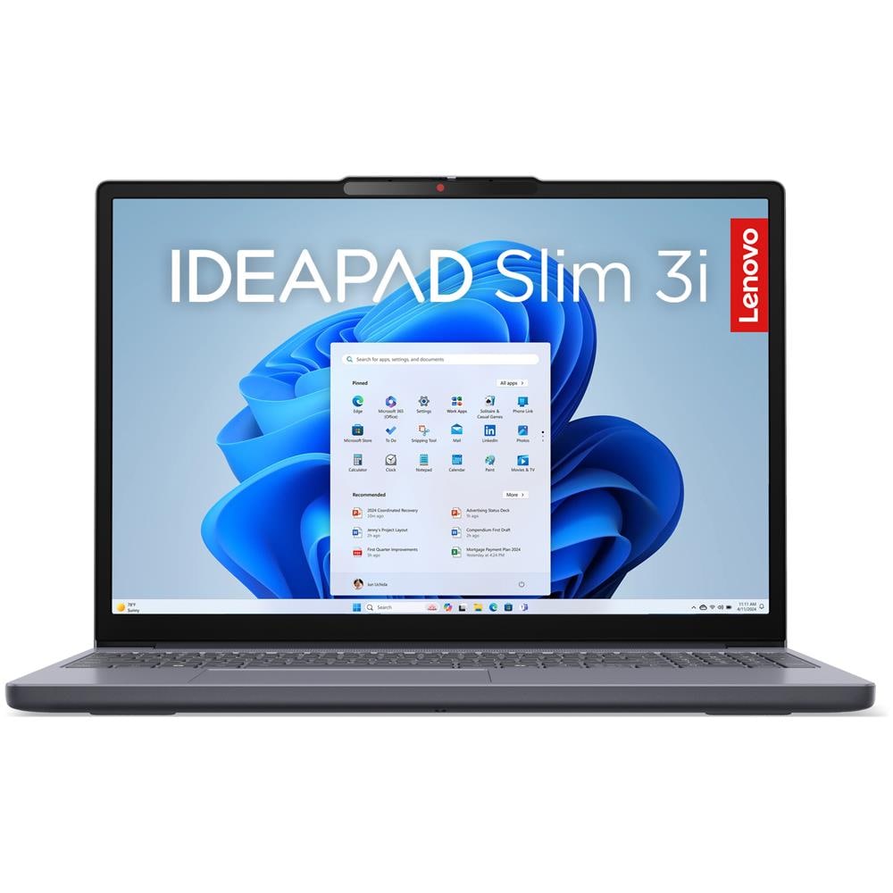 IdeaPad | Notebook Slim 3 | Display 15.3'' WUXGA (1920x1200) | Processore AMD Ryzen 5 150 | Memoria RAM 16GB | Memoria SSD 512GB | Scheda grafica Integrata | Sistema Operativo WINDOWS 11 HOME | LUNA GREY | Caricatore NON incluso - Foto 1