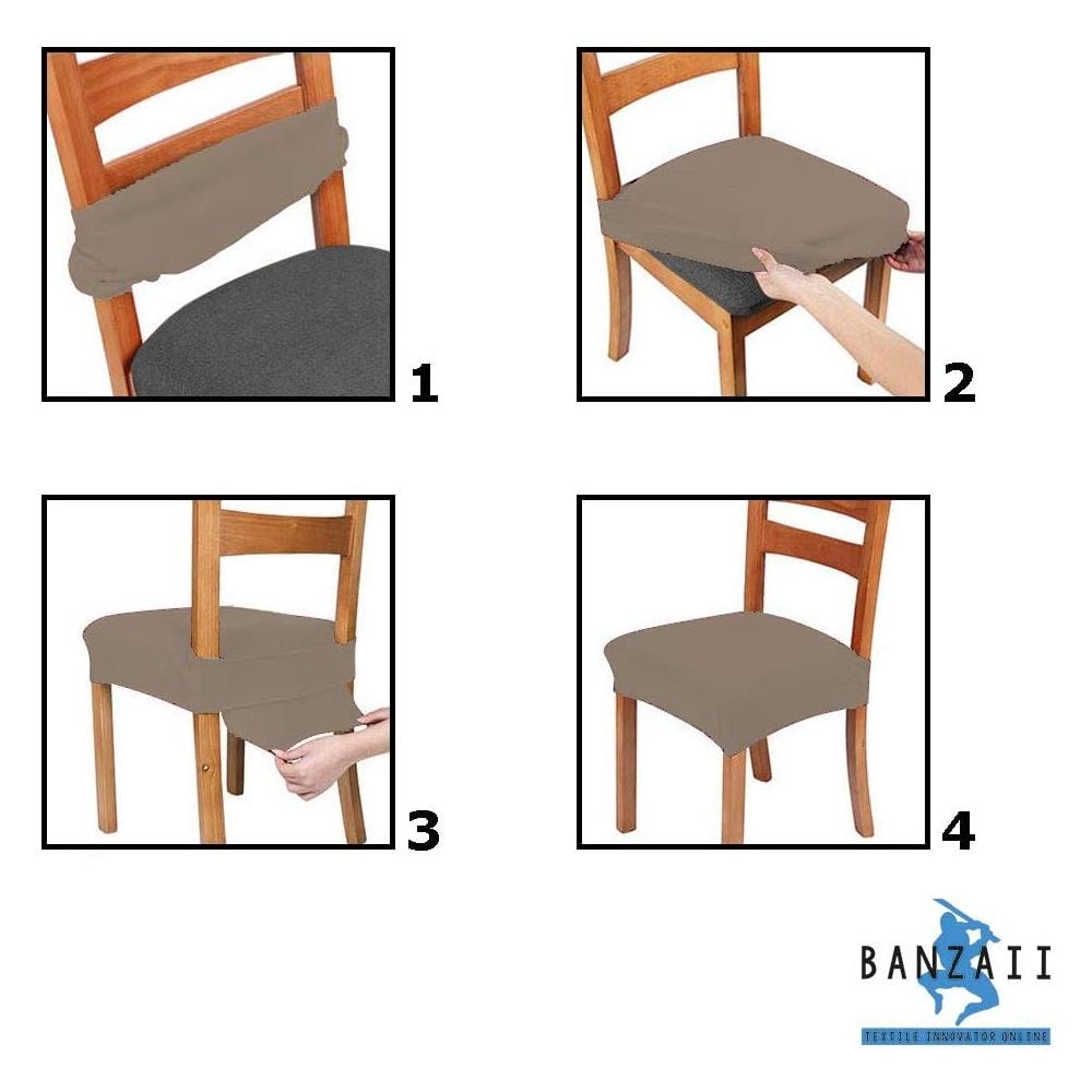 Set 2 Coprisedia Antimacchia Senza Schienale Made In Italy Panna - Foto 6