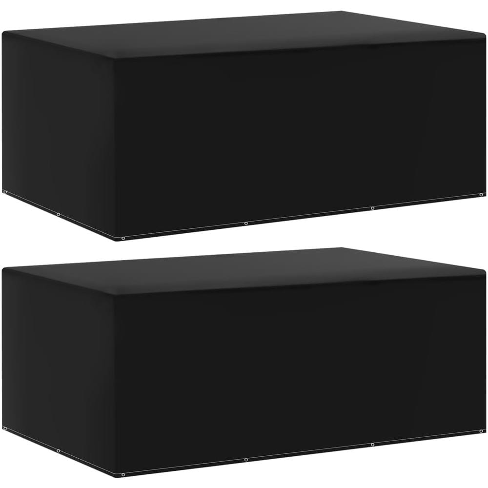 Coperture per Mobili da Giardino 2 pz 7 Occhielli 225x143x90 cm - Foto 1