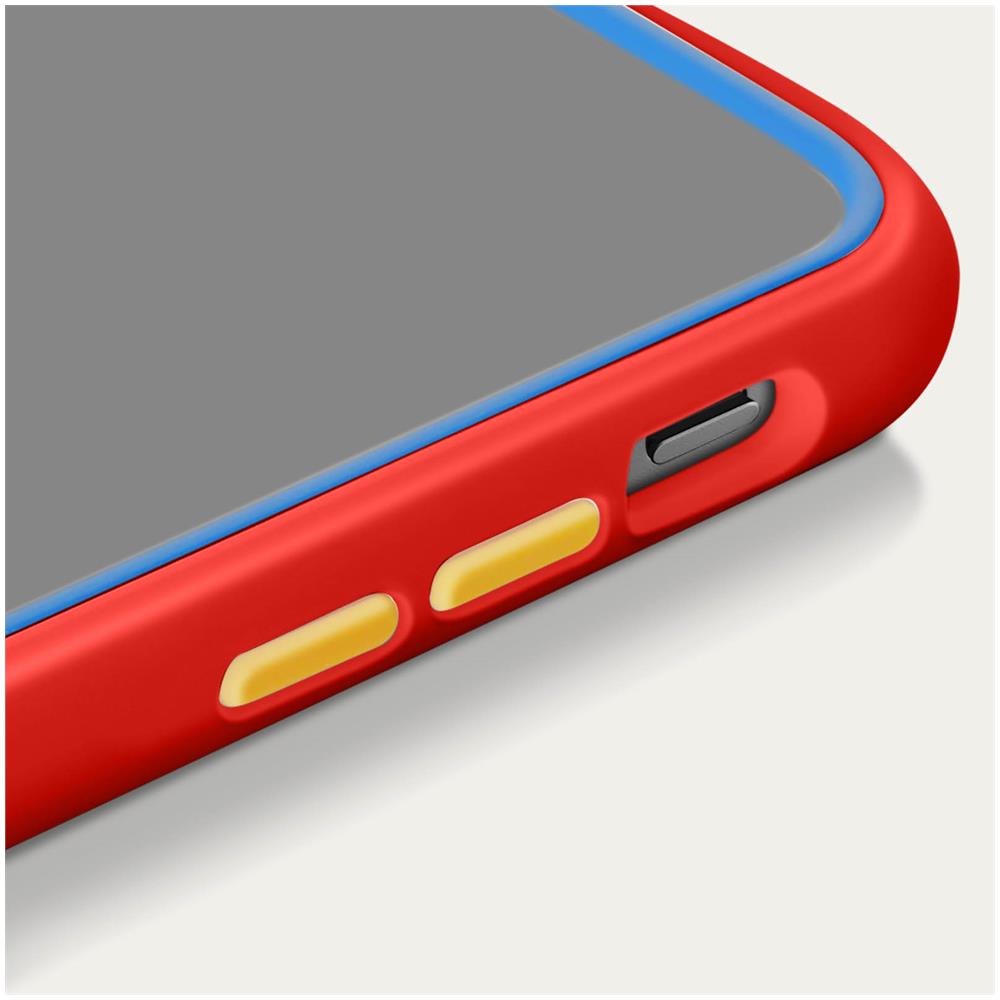 Cover Iphone 13 Pro Max Modalità Bumper Rinforzata Mod Nx Rossa - Foto 5