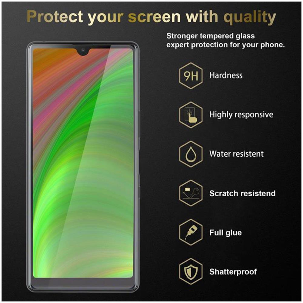 3x Pellicola Di Armatura Compatibile Con Sony Xperia L4 In Elevata Trasparenza - 3x Vetro Temperato (tempered) Di Protezione Del Display In Durezza 9h Con 3d Touch - Foto 2