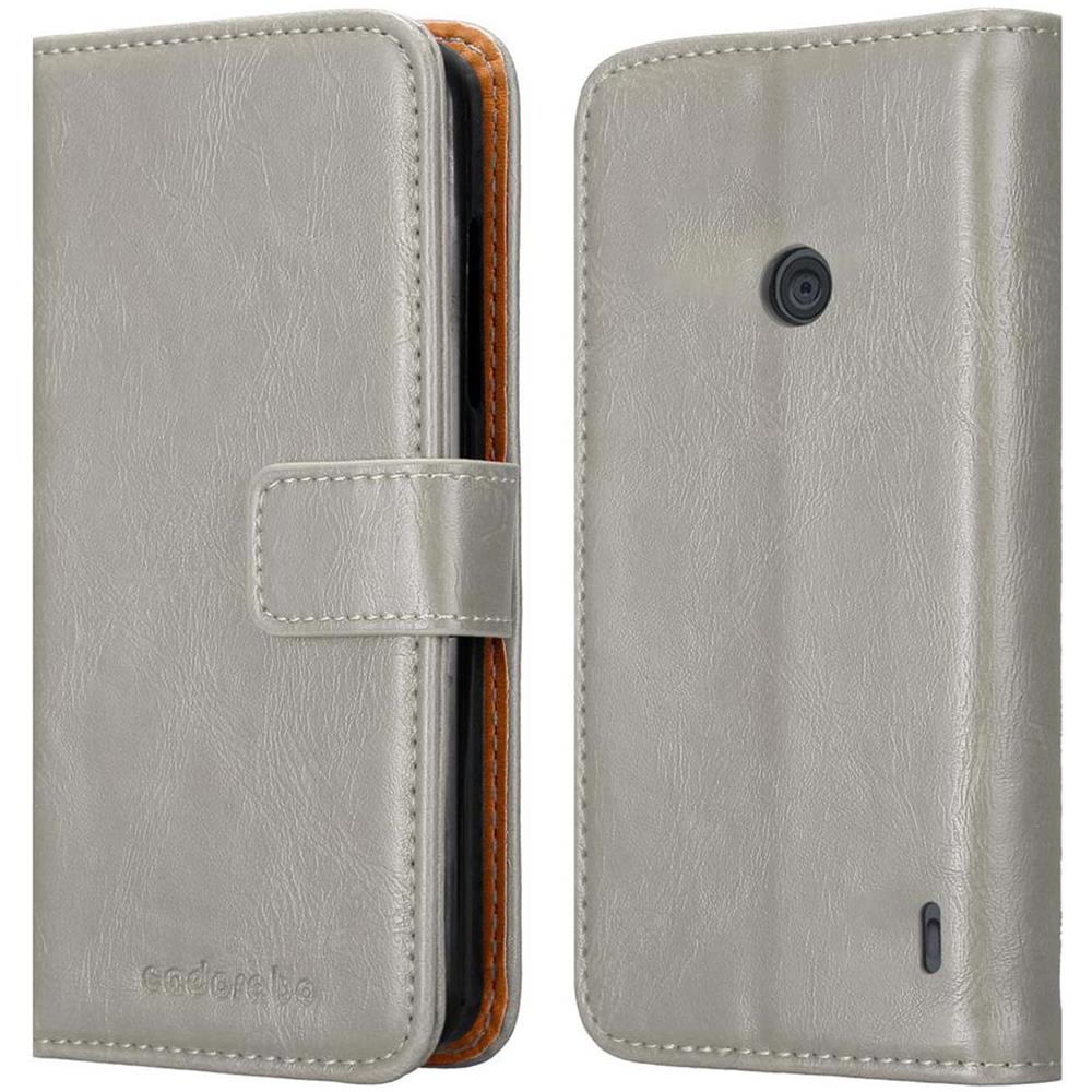 Custodia Compatibile Con Nokia Lumia 520 In Marrone Cappuccino - Coperchio Protettiva Con Chiusura Magnetica, Funzione Stand E Tasca Per Le Carte - Foto 8