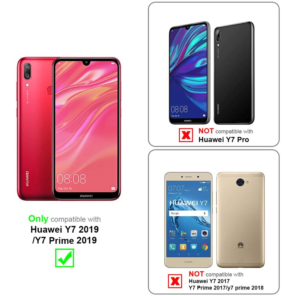 Custodia Compatibile Con Huawei Y7 2019 / Y7 Prime 2019 In Candy Rosa - Coperchio Protettivo In Silicone Tpu Flessibile - Foto 2
