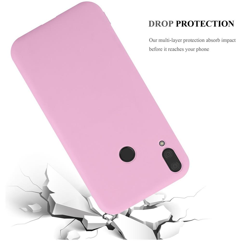 Custodia Compatibile Con Huawei Y7 2019 / Y7 Prime 2019 In Candy Rosa - Coperchio Protettivo In Silicone Tpu Flessibile - Foto 8