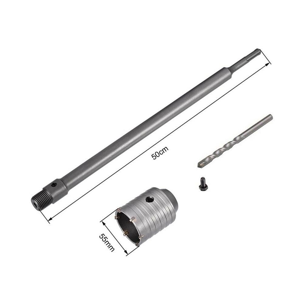 Fresa A Tazza 55 Mm Asta Prolunga. 50 Cm Per Trapano Attacco Sds Plus - Foto 1