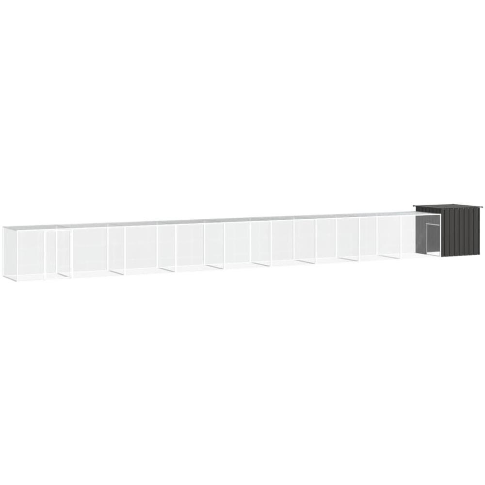 Gabbia Per Polli Antracite 1000x91x100 Cm Acciaio Zincato - Foto 1