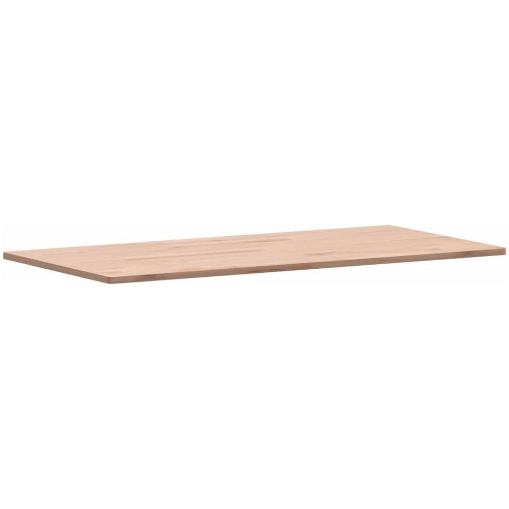 Piano Tavolo 80x40x1,5cm Rettangolare Legno Massello Faggio - Foto 3