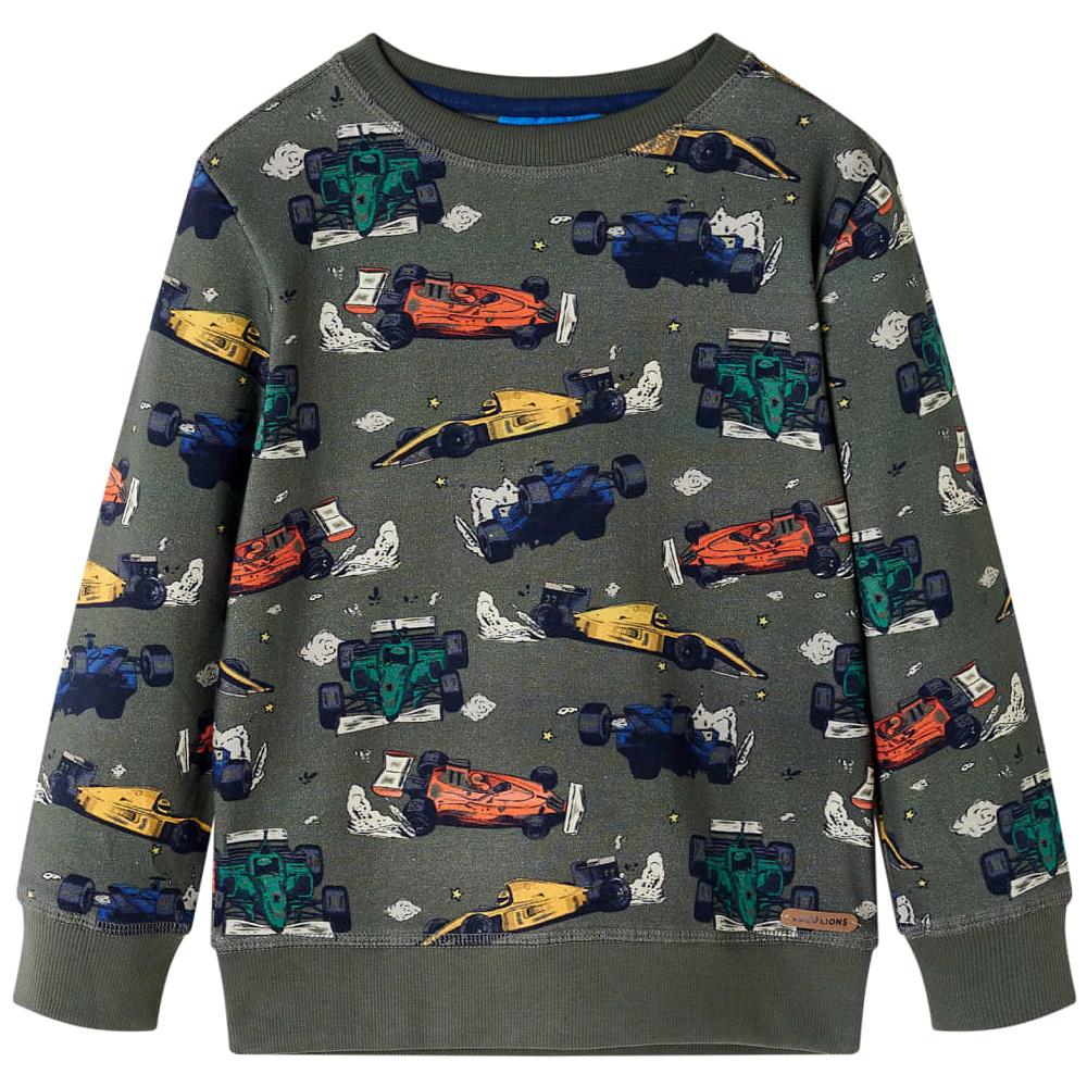 Felpa Per Bambini Con Stampa Auto Da Corsa Cachi 104 - Foto 1