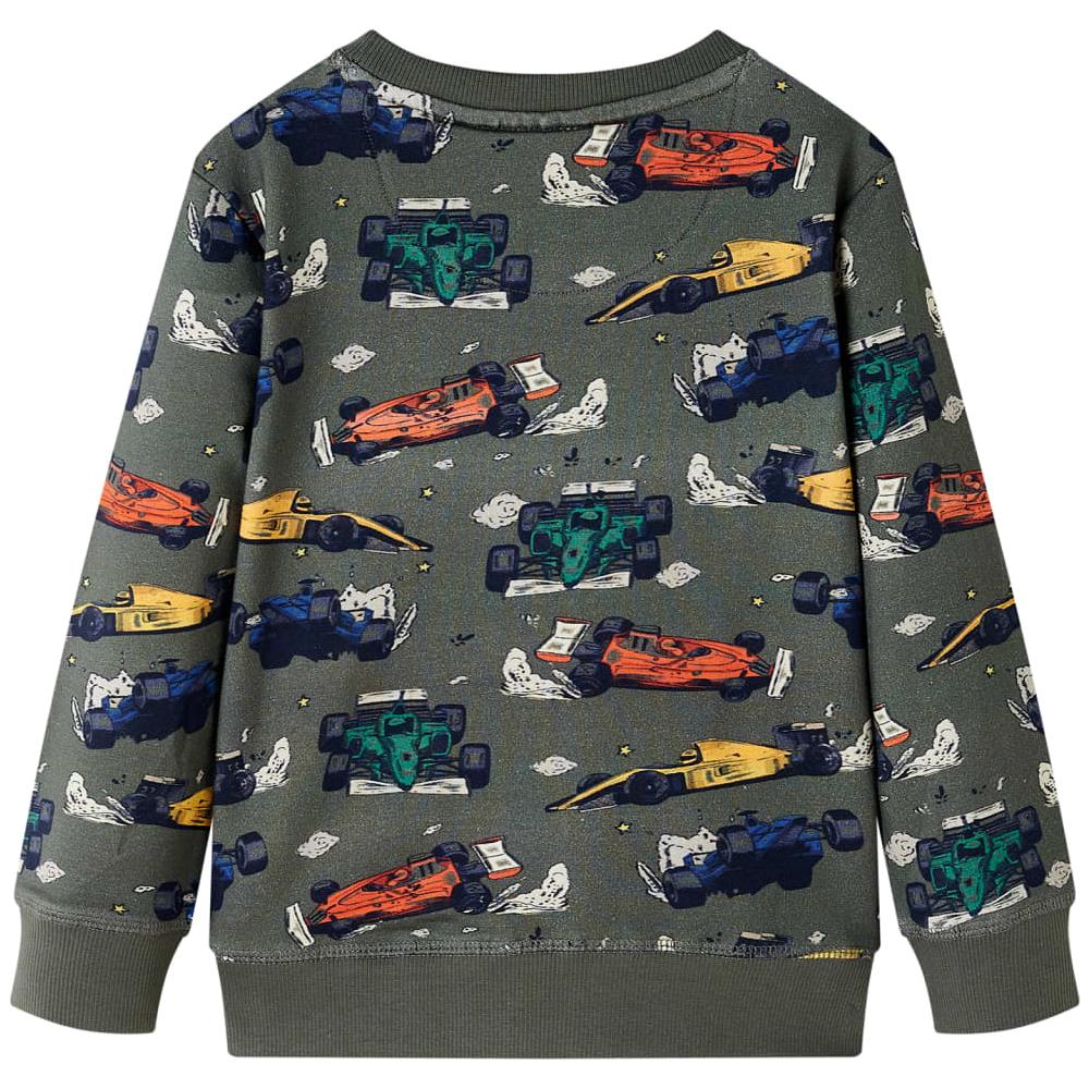 Felpa Per Bambini Con Stampa Auto Da Corsa Cachi 104 - Foto 2