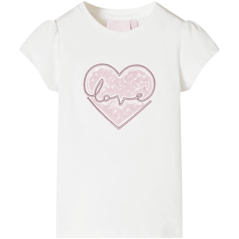 Maglietta da Bambina Ecru 128 - Foto 1