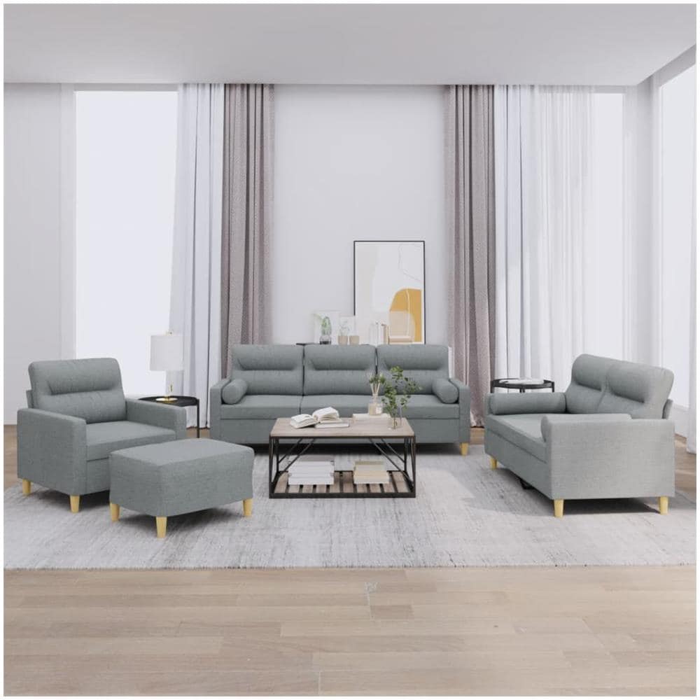 3201560 set di mobili per soggiorno Grigio - Foto 2