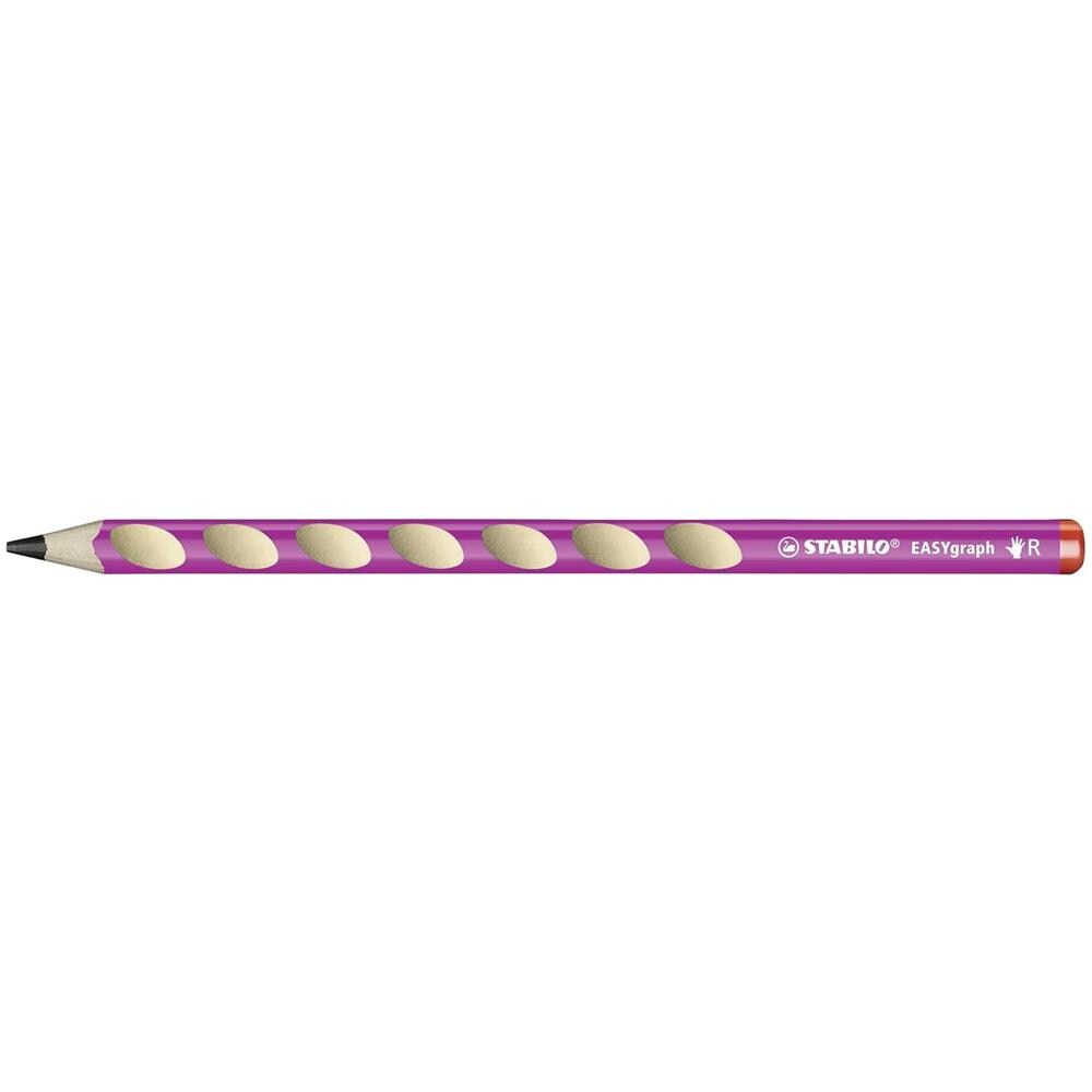 EASYgraph - School Set - Rosa - per Destrimani - con Gomma + Temperino - Foto 2