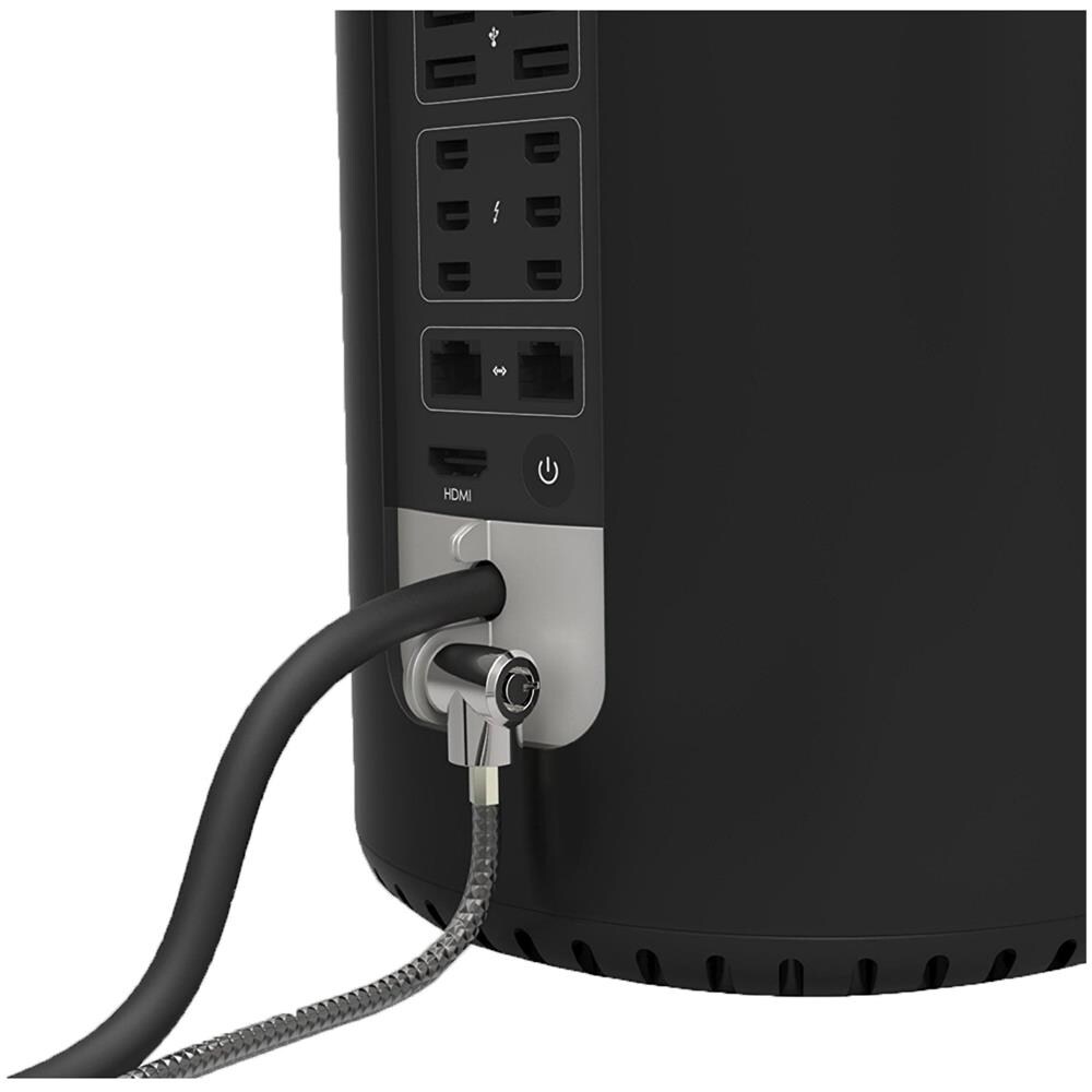 Lucchetto di Sicurezza per Mac Pro con Cavo in Acciaio di 2 m, Nero - Foto 1
