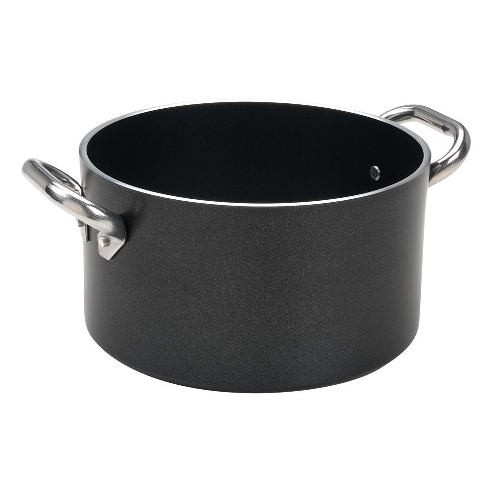 Casseruola Alta 2 Maniglie Diametro 20 cm - Linea Al Black 5 mm - Foto 2