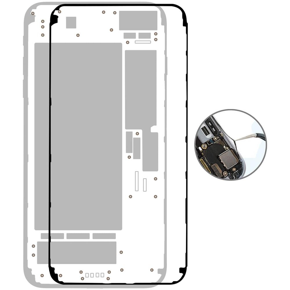 Adesivo Di Ricambio Schermo Lcd Iphone 7 Sticker Autoadesivo Blu - Foto 4