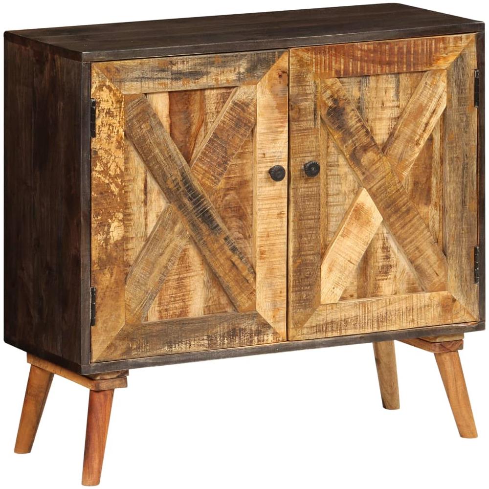 Credenza In Legno Massello Di Mango 85x30x75 Cm - Foto 9