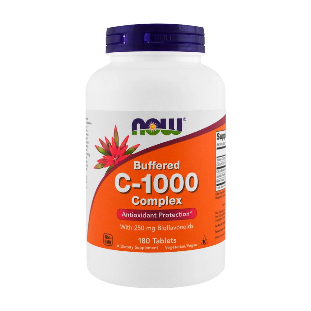 Complesso Di Vitamina C-1000 Tamponato 180 Compresse Now Foods - Foto 1