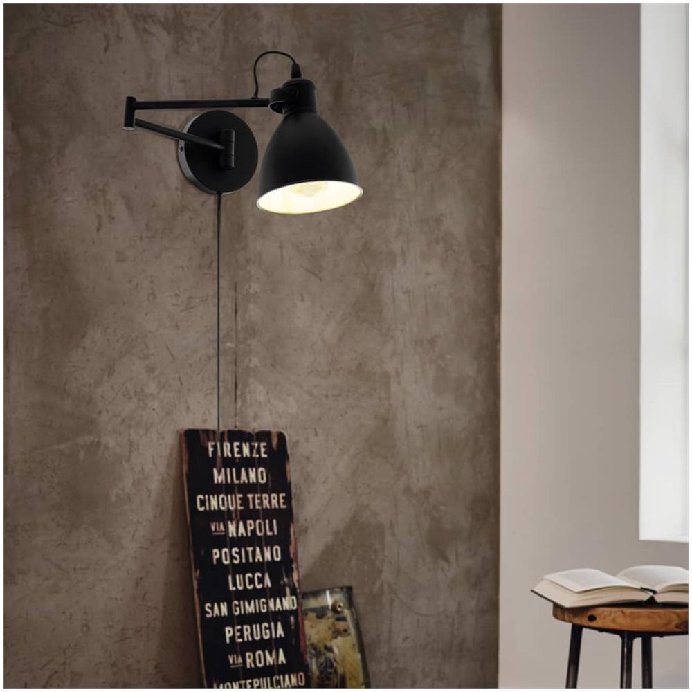 Lampada A Led Da Parete Esterna San Peri In Acciaio Nera - Foto 2