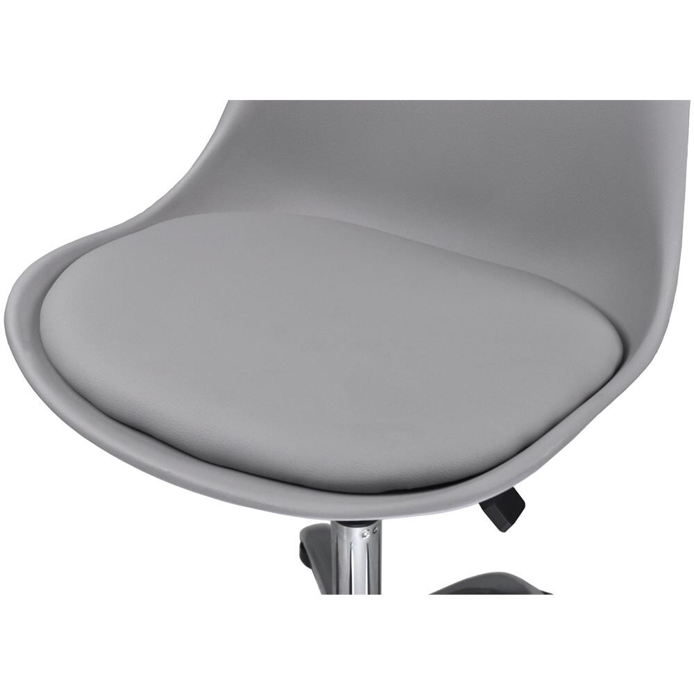 Sedia Da Ufficio Girevole, Sedia Da Scrivania Grigia Con Rotelle Mod. Sally - Foto 6