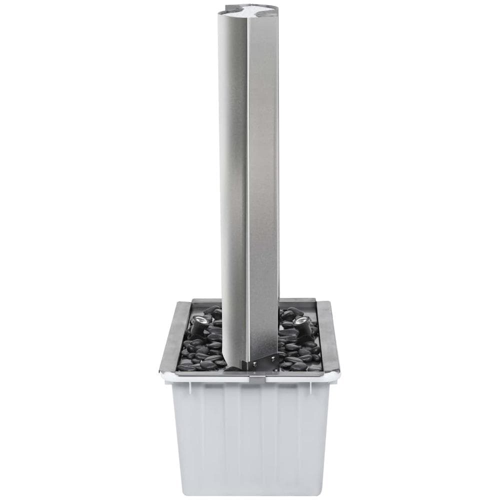 Fontana Da Giardino Argento 60,2x37x122,1 Cm In Acciaio Inox - Foto 8