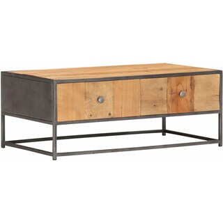 VidaXL Tavolino Da Salotto In Legno Massello Di Recupero - 120x60x40 Cm - Stile Unico E Sostenibile